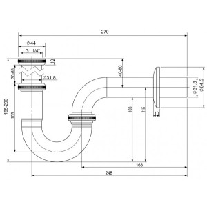 Сифон Wellsee Drainage System 182102000 параметры