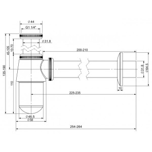Сифон Wellsee Drainage System 182103000 параметры