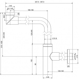 Сифон Wellsee Drainage System 182124000 параметры