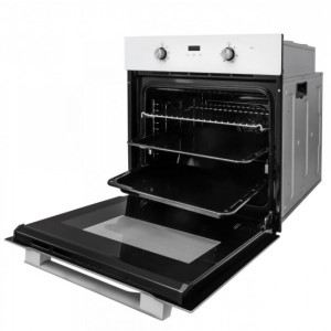 Электрический духовой шкаф Exiteq EXO-402 White с открытой дверцей