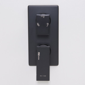 Смеситель Wasserkraft Abens 2071 матовый черный спереди