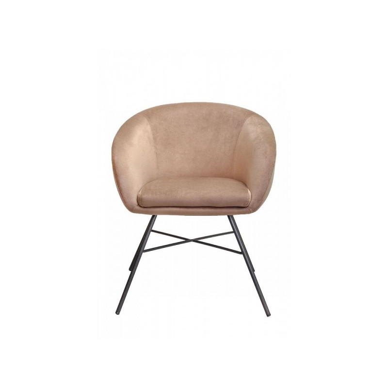 Стул AksHome Amur светло-коричневый/черный вид спереди