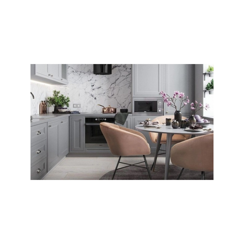 Стул AksHome Amur светло-коричневый/черный в интерьере