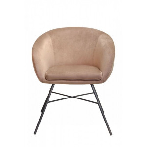 Стул AksHome Amur светло-коричневый/черный вид спереди