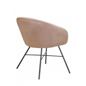 Стул AksHome Amur светло-коричневый/черный вид сзади