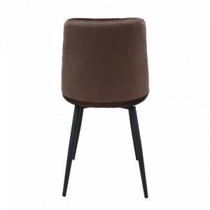 Стул AksHome Fred New коричневый/черный вид сзади