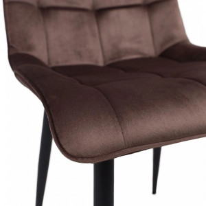 Стул AksHome Fred New коричневый/черный сиденье