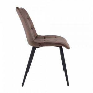 Стул AksHome Fred New коричневый/черный вид сбоку