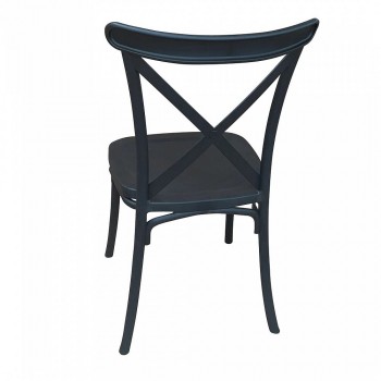 Стул AksHome Raff черный вид сзади