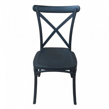 Стул AksHome Raff черный вид спереди