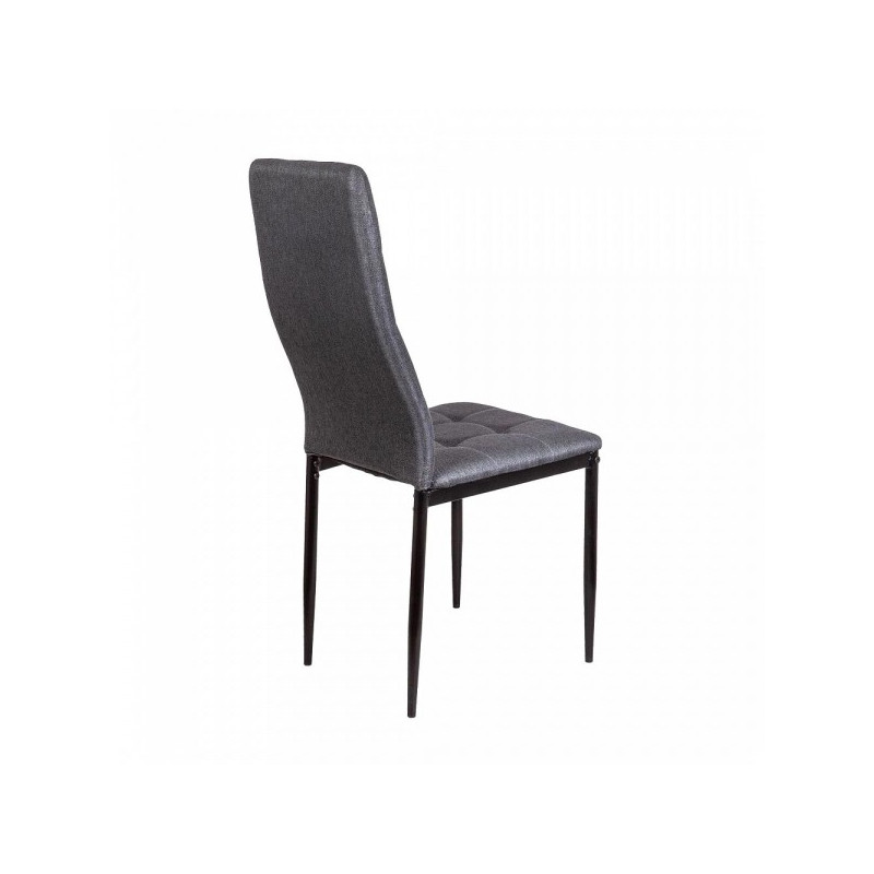 Стул AksHome Sky серый/черный вид сзади