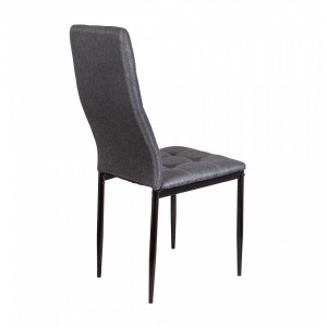 Стул AksHome Sky серый/черный вид сзади