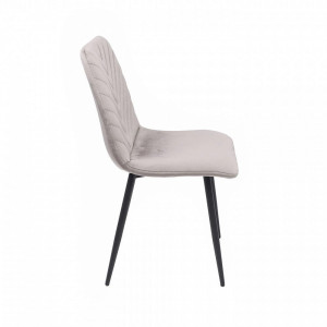 Стул AksHome Violin бежевый/черный вид сбоку