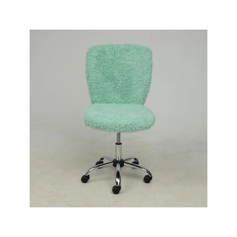 Кресло компьютерное AksHome Fluffy мятный вид спереди