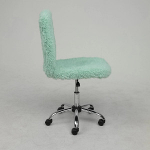 Кресло компьютерное AksHome Fluffy мятный вид сбоку