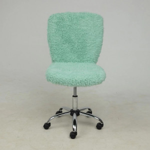 Кресло компьютерное AksHome Fluffy мятный вид спереди