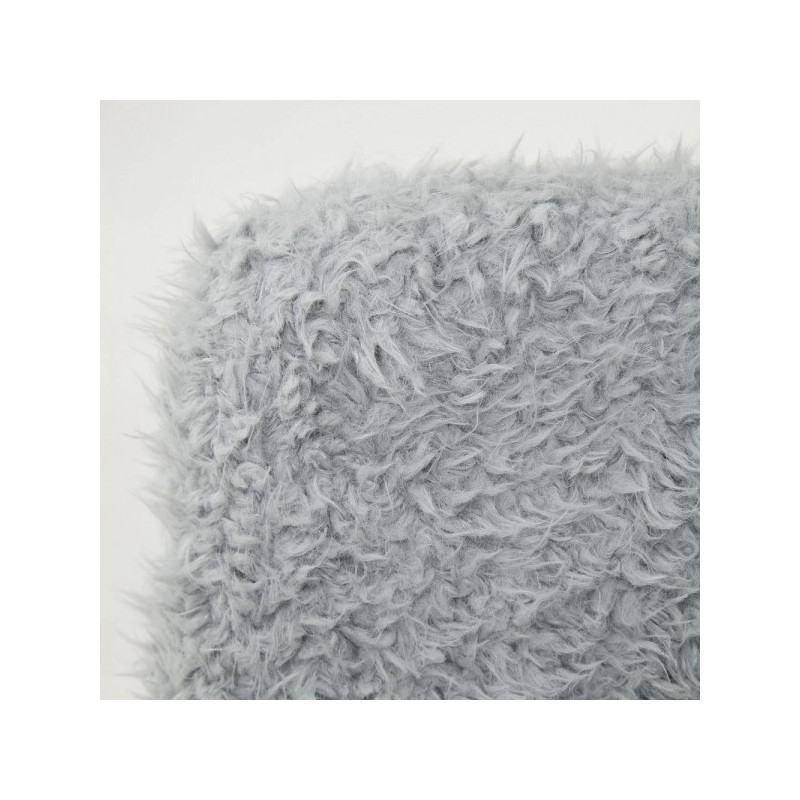 Кресло компьютерное AksHome Fluffy серый спинка