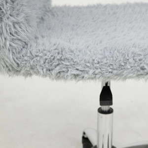 Кресло компьютерное AksHome Fluffy серый сиденье