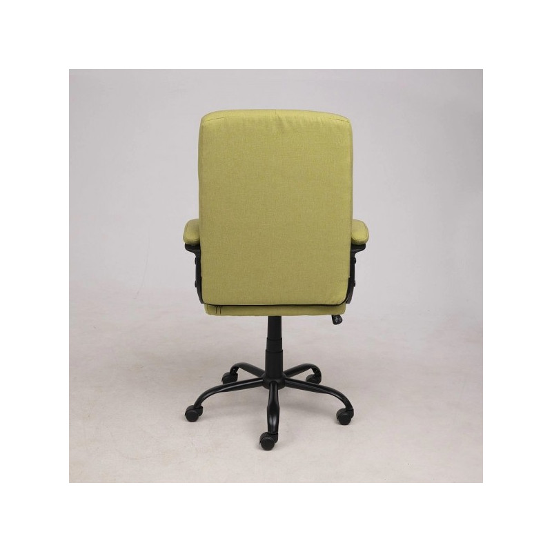 Кресло компьютерное AksHome Mark светло-зеленый вид сзади