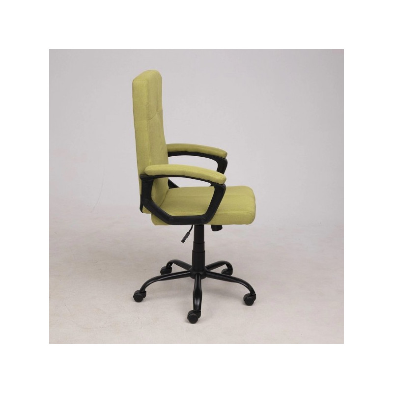 Кресло компьютерное AksHome Mark светло-зеленый вид сбоку