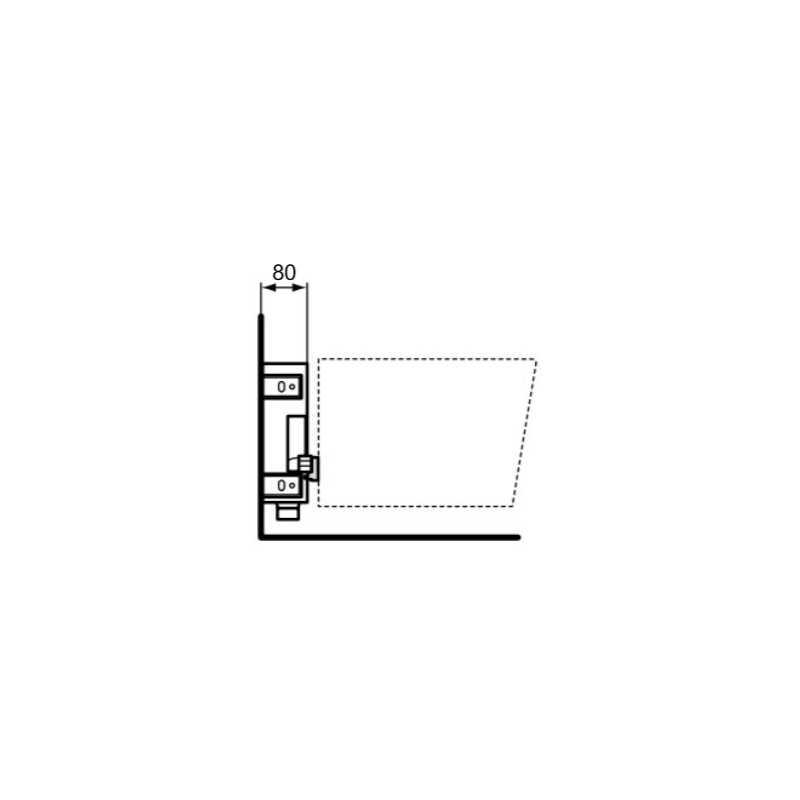 Инсталляция для биде Ideal Standard Prosys R016567 сбоку