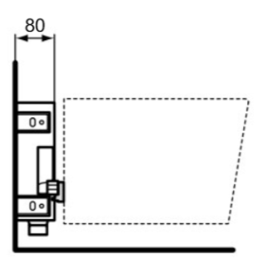 Инсталляция для биде Ideal Standard Prosys R016567 сбоку