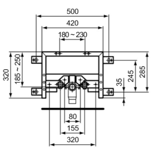 Инсталляция для биде Ideal Standard Prosys R016567 параметры