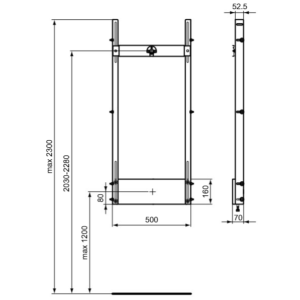 Инсталляция для смесителя Ideal Standard Prosys R016767 параметры