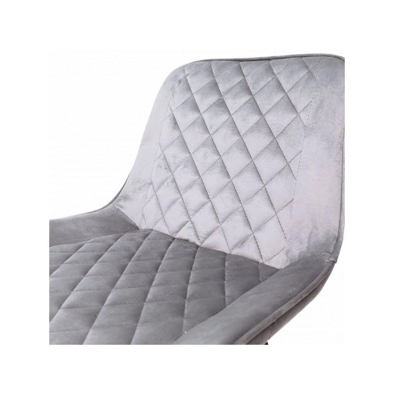 Стул AksHome Leros светло-серый/черный сиденье