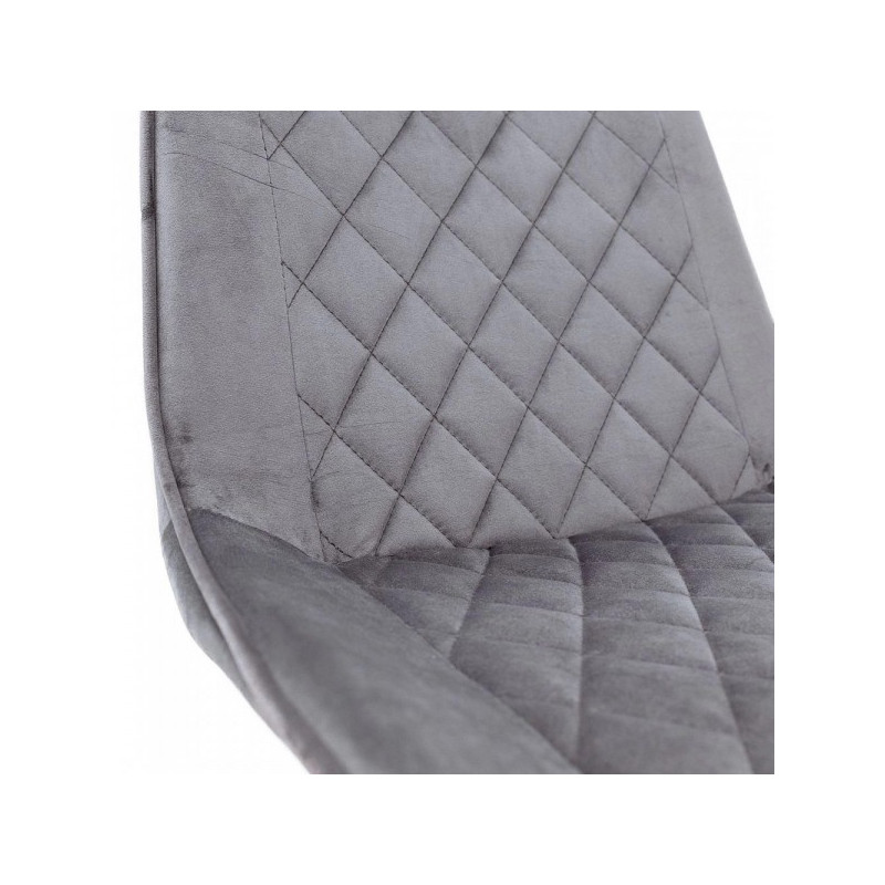 Стул AksHome Leros серый/черный спинка