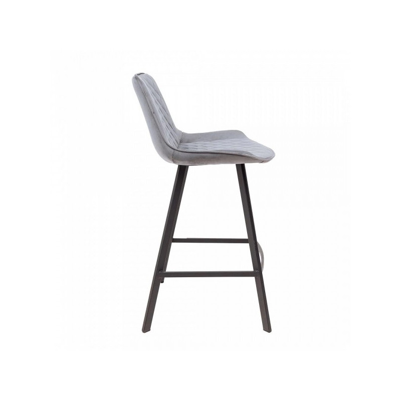 Стул AksHome Leros серый/черный вид сбоку