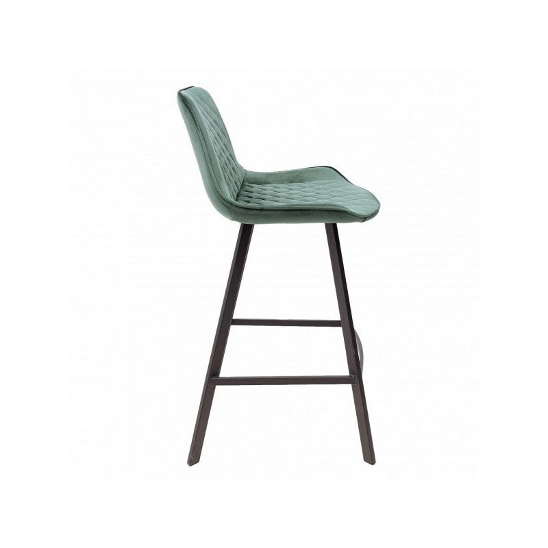 Стул AksHome Leros темно-зеленый вид сбоку