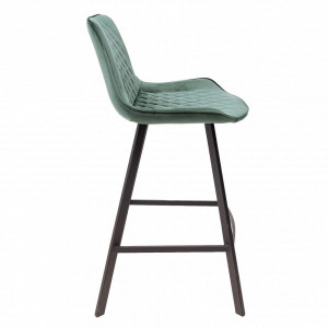 Стул AksHome Leros темно-зеленый вид сбоку