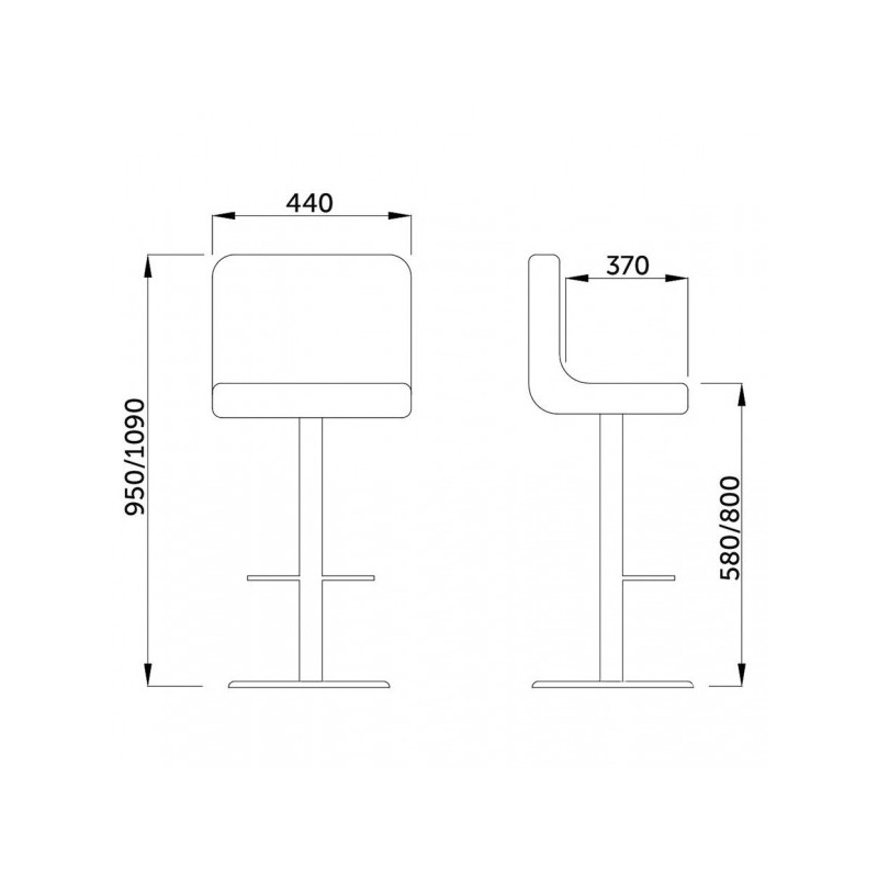 Стул AksHome Logos медовый/хром схема