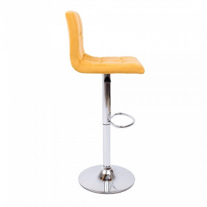 Стул AksHome Logos медовый/хром вид сбоку