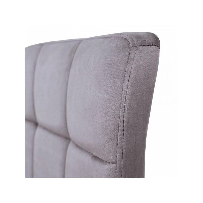 Стул AksHome Logos темно-серый/хром спинка