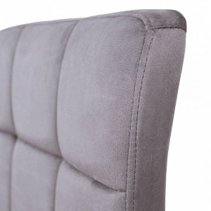 Стул AksHome Logos темно-серый/хром спинка