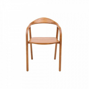 Стул ПМЦ Био дуб натуральный/коньяк вид спереди