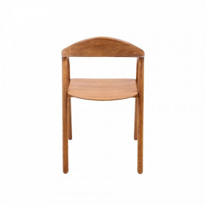 Стул ПМЦ Био дуб натуральный/коньяк вид сзади