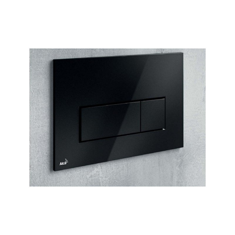 Кнопка смыва Alcaplast M578 черный сбоку