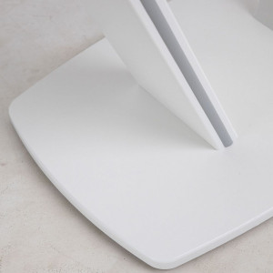 Кухонный стол Аврора Дрезден камень белый/белый основание