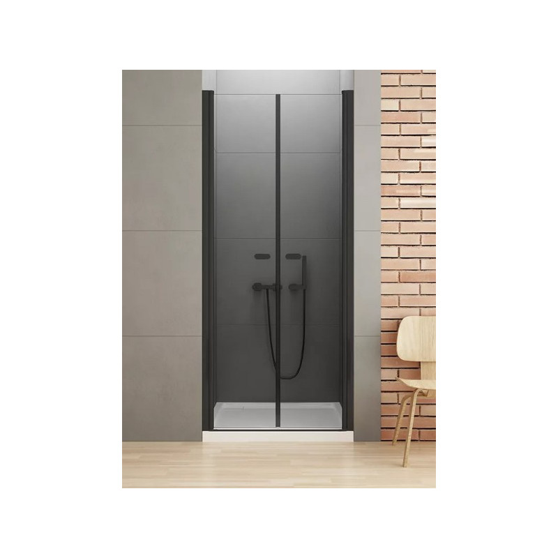 Душевая дверь New Trendy New Soleo Black D-0215A в интерьере