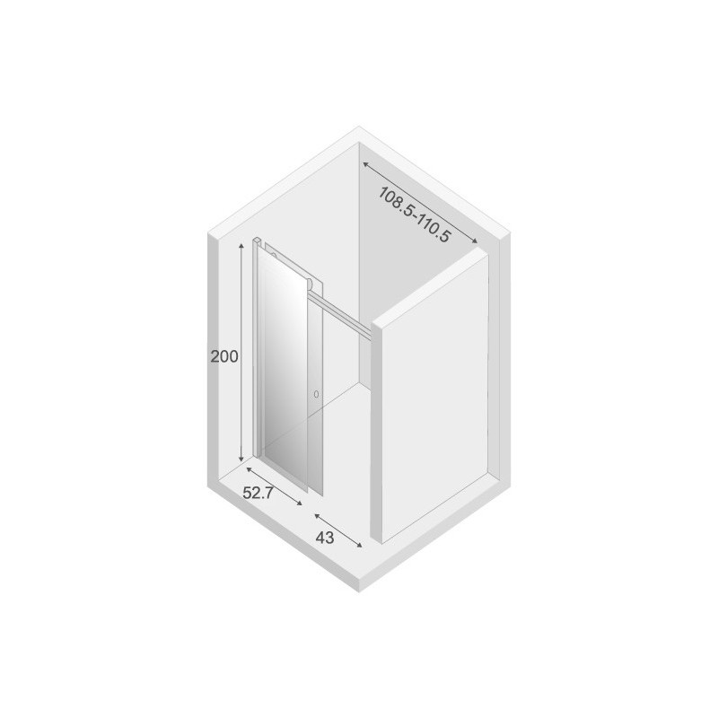 Душевая дверь New Trendy Diora EXK-1315 параметры