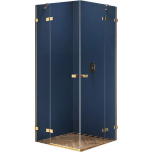 Душевой уголок New Trendy Avexa Gold Brushed 100x100 EXK-1786