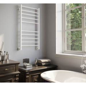 Полотенцесушитель Stinox Classic 500x1000 НП (1/2") белый матовый в ванной