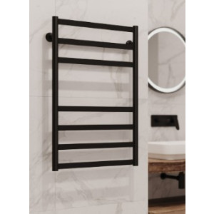 Полотенцесушитель Stinox Maxima 500x800 НП (1") черный матовый на стене