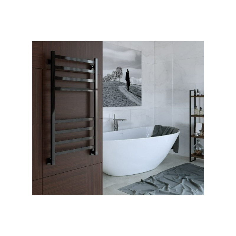 Полотенцесушитель Stinox Prestige 500x1000 БП (1") черный в ванной