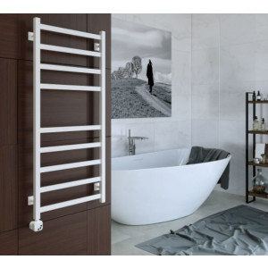 Полотенцесушитель Stinox Prestige 500x1200 НП (1/2") белый матовый в ванной