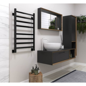 Полотенцесушитель Stinox Sorento 500x800 НП (1/2") черный в ванной