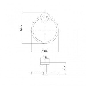 Кольцо для полотенца Fashun A51504 схема
